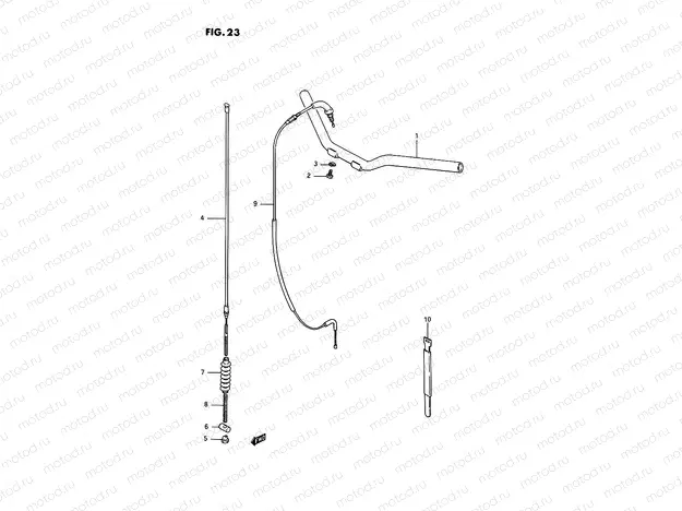 23 - HANDLEBAR - CABLE