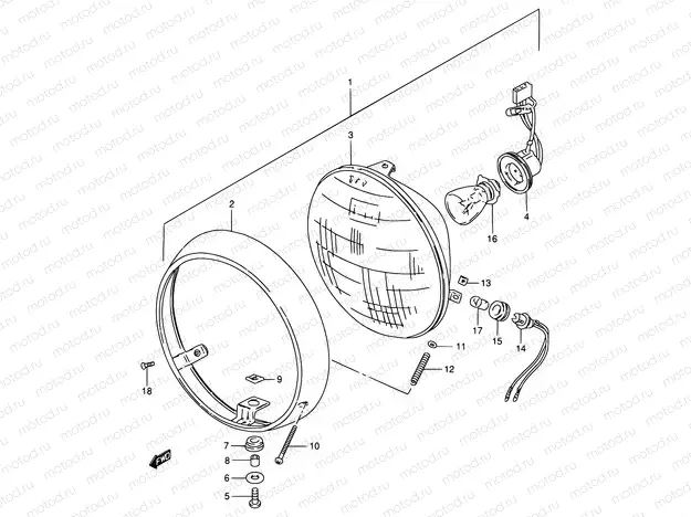 23 - HEADLAMP (E01,E02,E24,P95)