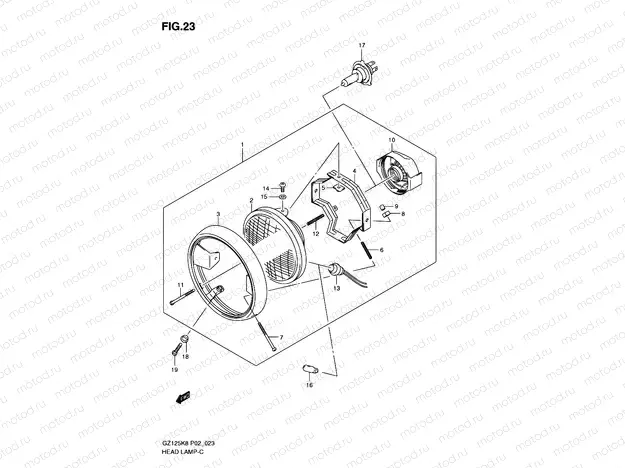 23 - HEADLAMP ( P02)