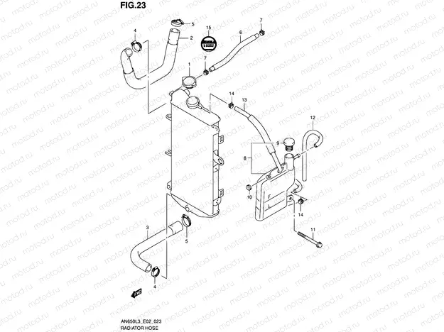 23 - RADIATOR HOSE