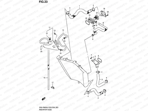 23 - RADIATOR HOSE