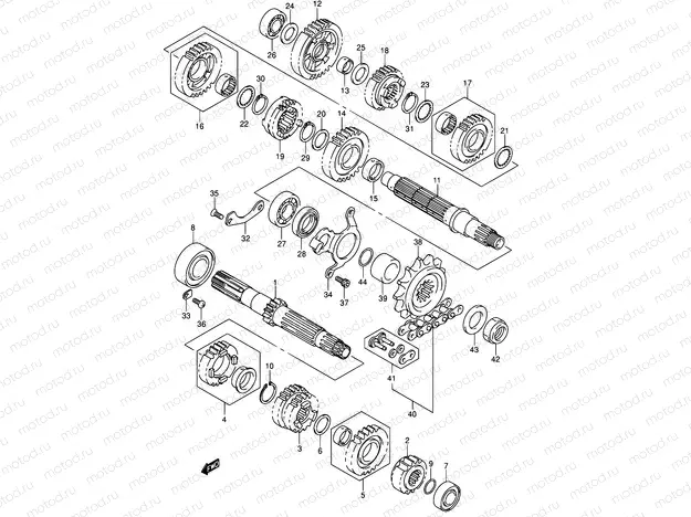 23 - TRANSMISSION (MODEL K2/K3)