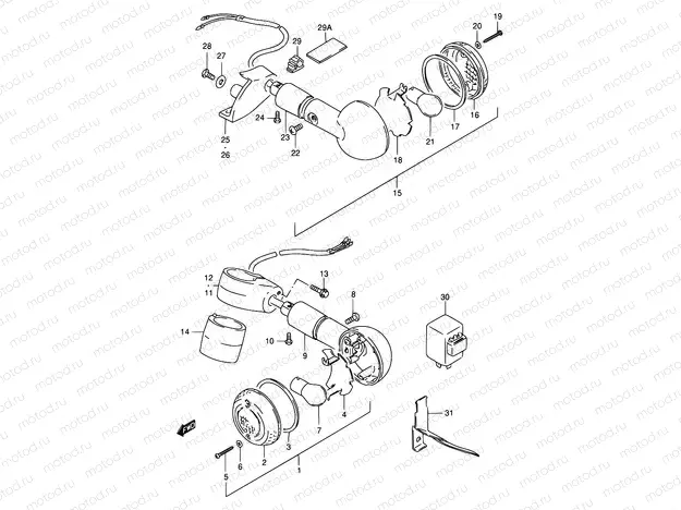23 - TURN SIGNAL LAMP