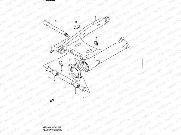 232 - REAR SWINGING ARM