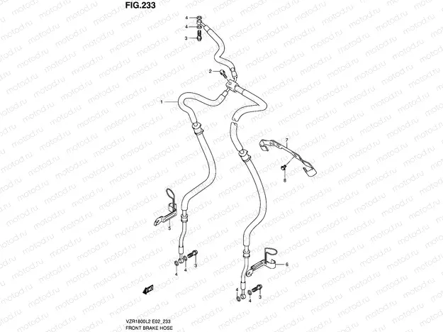 233 - FRONT BRAKE HOSE