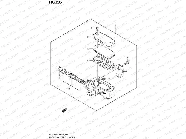 236 - FRONT MASTER CYLINDER (VZR1800L2 E24)