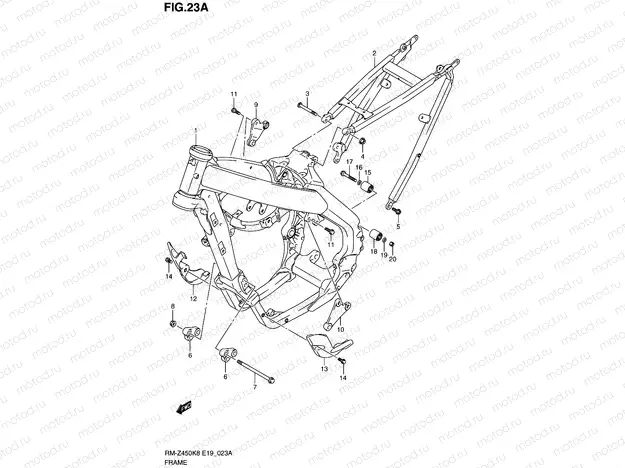 23A - FRAME (RM-Z450L0)