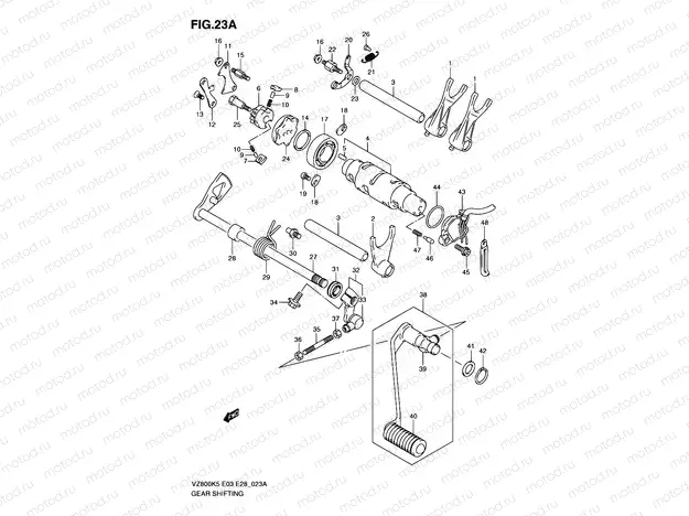 23A - GEAR SHIFTING (MODEL K9)