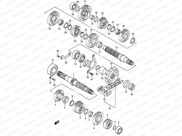 23A - TRANSMISSION (MODEL K4/K5/K6)