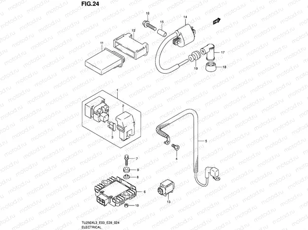 24 - ELECTRICAL (TU250XL3 E28)