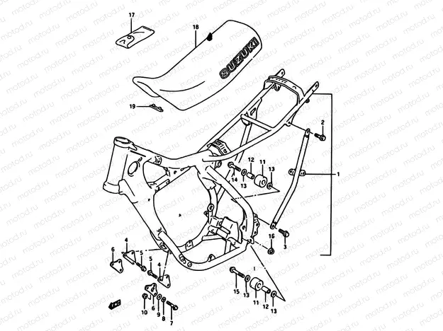 24 - FRAME-SEAT (MODEL H/J)