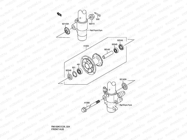 24 - FRONT HUB