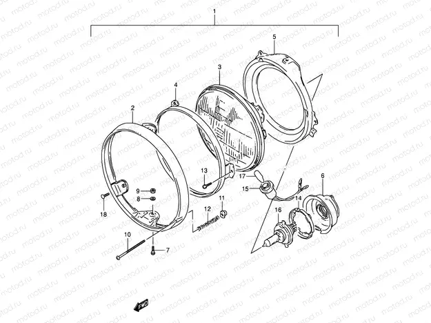 24 - HEADLAMP (MODEL K/L/M/N)