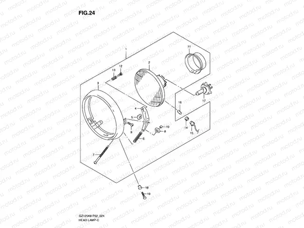 24 - HEADLAMP (P19)