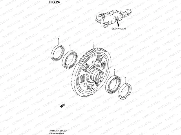 24 - PRIMARY GEAR