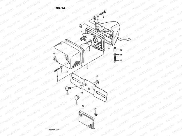 24 - REAR COMBINATION LAMP