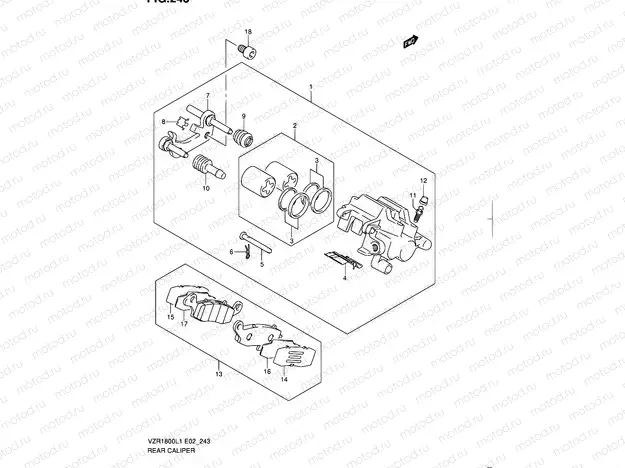 243 - REAR CALIPER