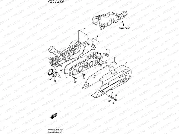 245A - FINAL GEAR CASE