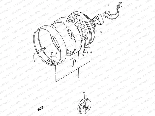 24A - HEADLAMP (MODEL N/R E30)
