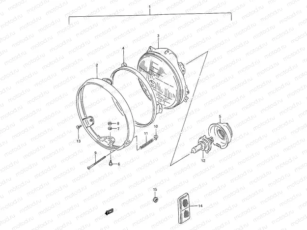 24A - HEADLAMP (MODEL R/S/T)