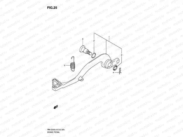 25 - BRAKE PEDAL