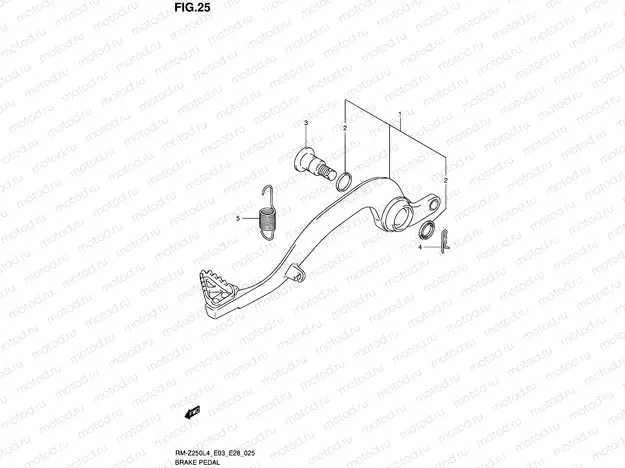 25 - BRAKE PEDAL