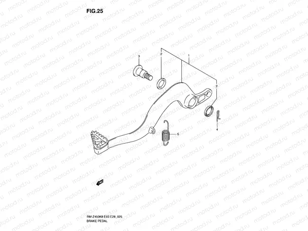 25 - BRAKE PEDAL