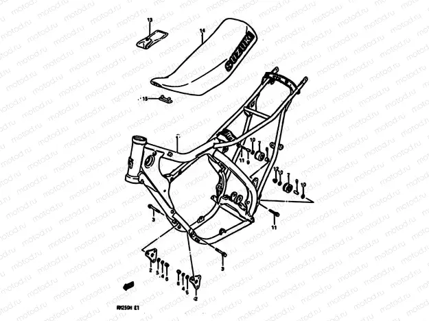 25 - FRAME-SEAT (MODEL G)