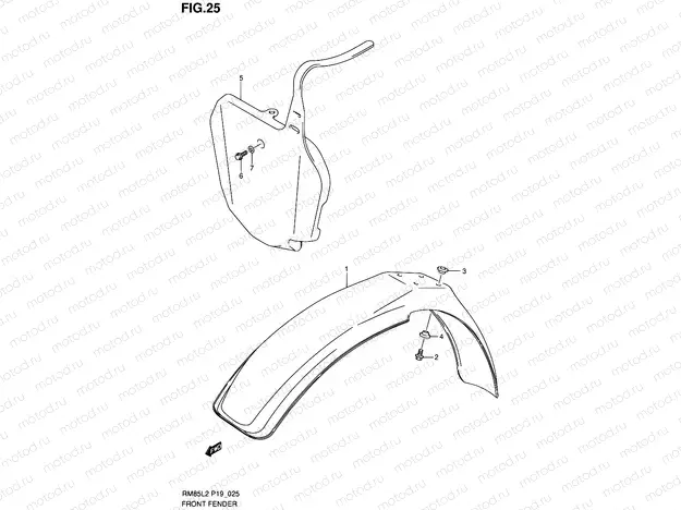 25 - FRONT FENDER