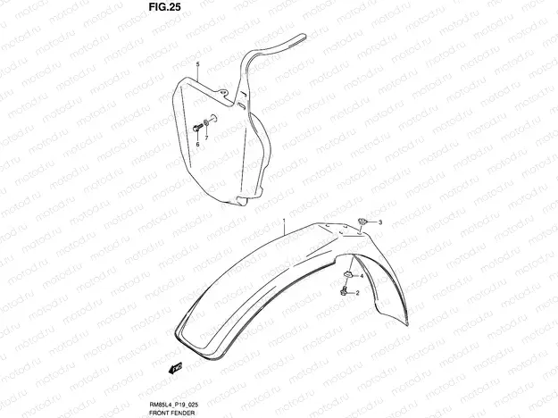 25 - FRONT FENDER