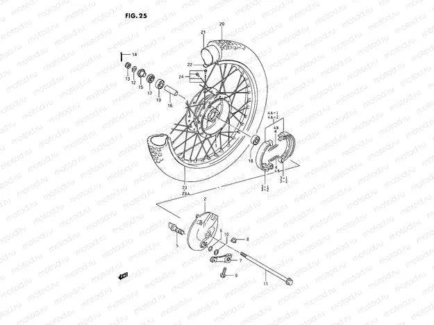 25 - FRONT WHEEL