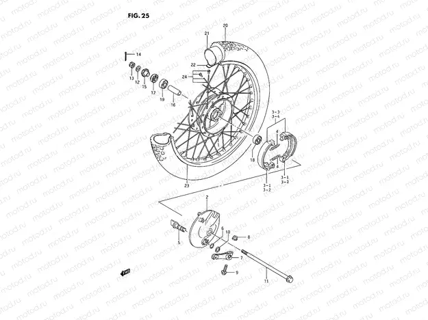 25 - FRONT WHEEL