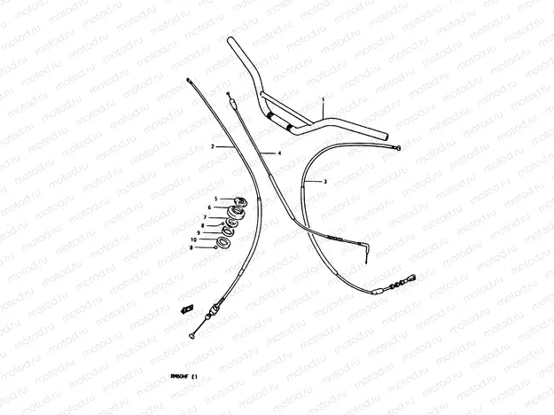 25 - HANDLEBAR - CONTROL CABLE