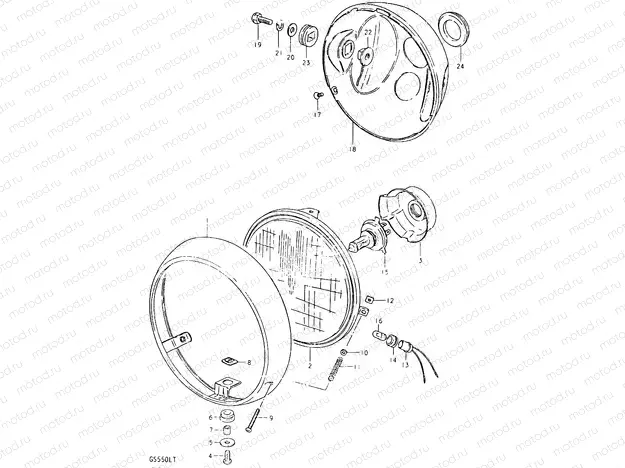 25 - HEADLAMP (E21, E22, E25, E26, E34, E39)