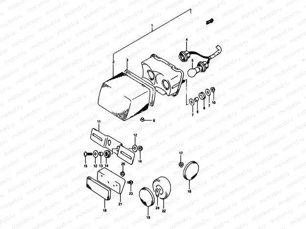 25 - REAR COMBINATION LAMP