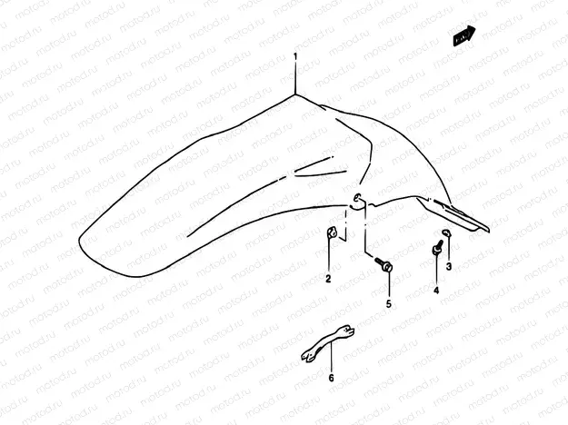 25 - REAR FENDER