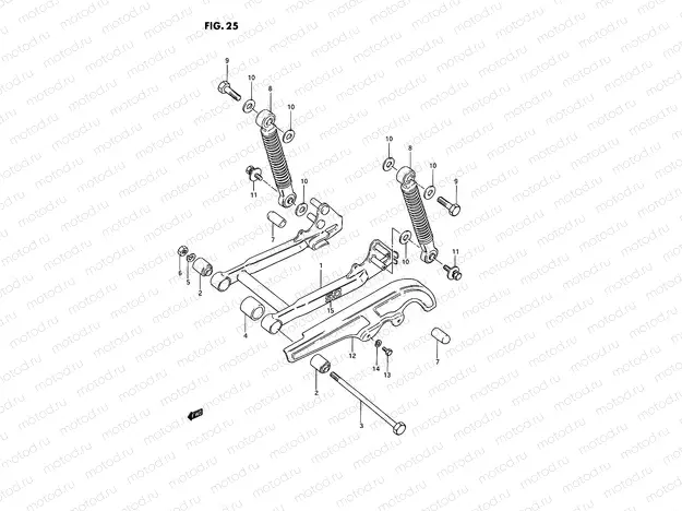 25 - REAR SWINGING ARM