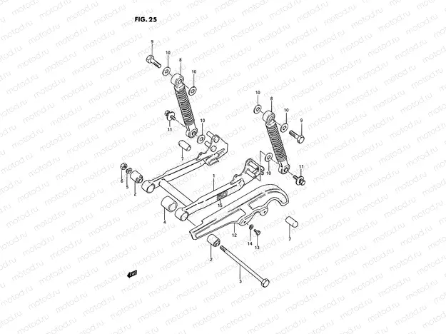 25 - REAR SWINGING ARM