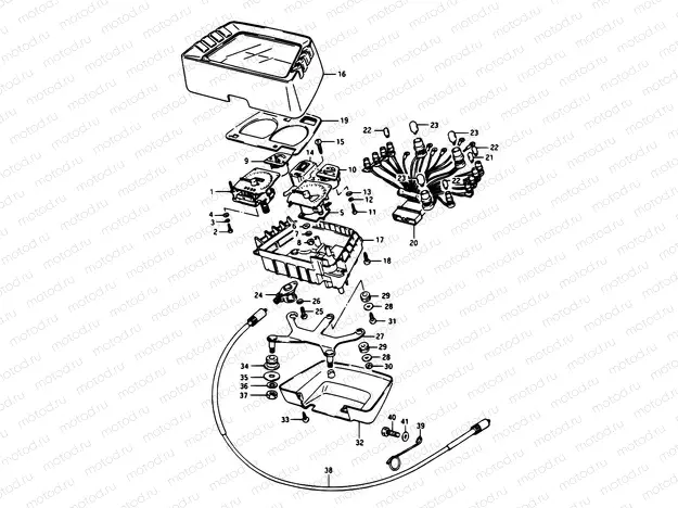 25 - SPEEDOMETER - TACHOMETER (GSX100EE/EF/EG)