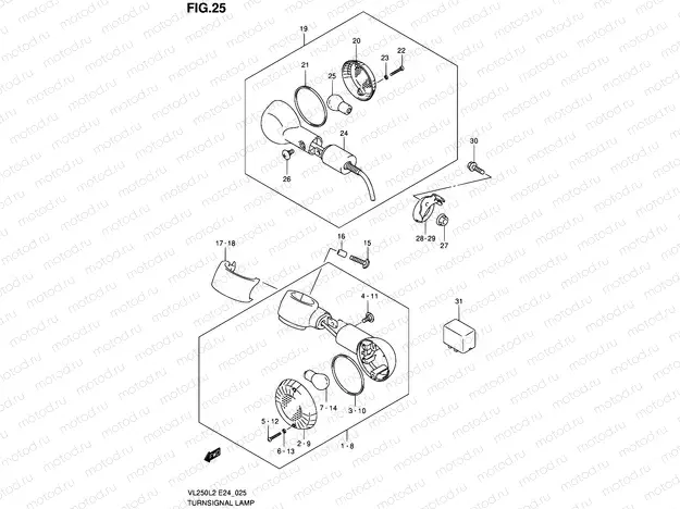 25 - TURN SIGNAL LAMP