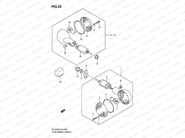 25 - TURN SIGNAL LAMP