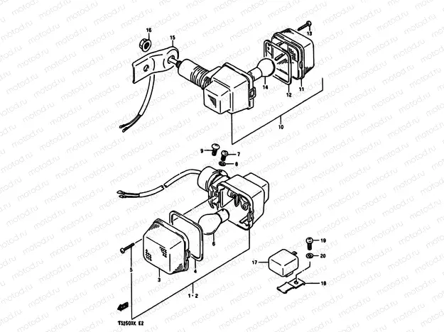 25 - TURNSIGNAL LAMP (E01,E04,E24)