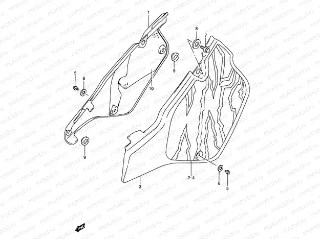 25A - FRAME COVER (MODEL N/S/T)