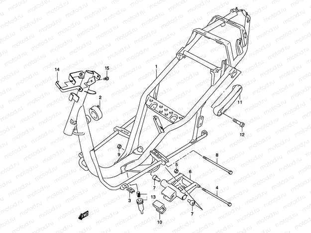 25A - FRAME (MODEL K3/K4)