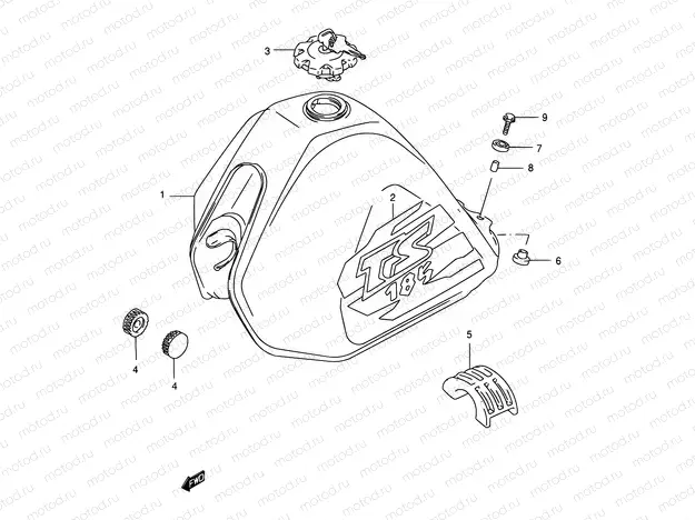 25A - FUEL TANK (TS185ERCV P09)