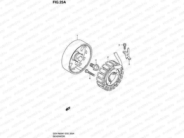 25A - GENERATOR (MODEL K2/K3)