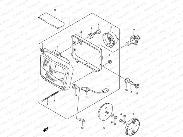 25A - HEADLAMP (MODEL K2/K3 E04,E17,E18,E34)