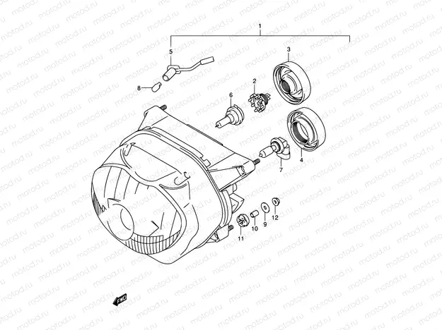 25A - HEADLAMP (MODEL Y/K1 E02,E24)