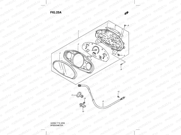 25A - SPEEDOMETER (MODEL EXECUTIVE P19)