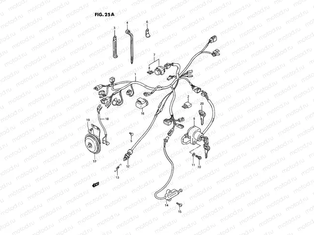 25A - WIRING HARNESS (MODEL R)